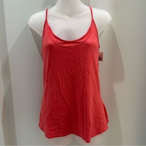 Citizens of Humanity Ribbed Orange Tank Top NEW size Large